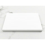 Luxpad Recycled 6x4 ruled card pad, eco-friendly for presentations and note-taking, compact and durable for portability.