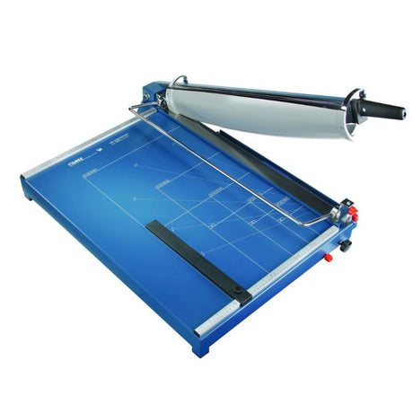 Dahle 569 A2 Guillotine with 700mm cutting length, precise scales, sturdy design, and safety features for professional use.