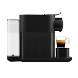 Automatic Capsule Coffee Machine in sleek black, features 9 one-touch recipes and an automatic milk foam setting.