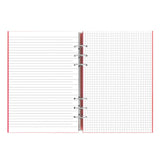 Filofax Clipbook A5 in Rose features a stylish leather-look cover, flexible capacity, and includes various sheets for organization.