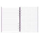 Filofax Clipbook A5 Orchid features a flexible leather-look cover, 56 sheets, and expandable capacity for effective organization.