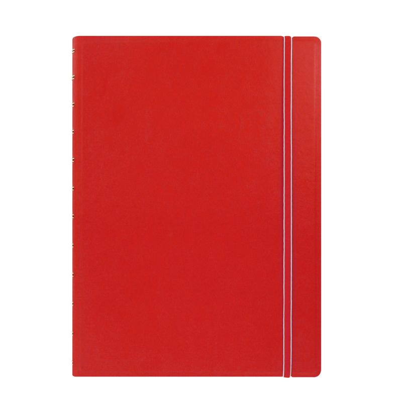 Filofax Notebook A4 Red Lined