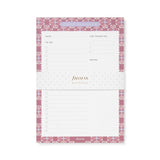 Stylish Mediterranean Daily Planner Notepad with 60 tear-off sheets and a convenient magnetic backing for easy access.