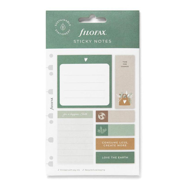 Eco-friendly sticky notes in vibrant colors, designed for A5 organizers and refillable notebooks, ideal for stylish reminders.