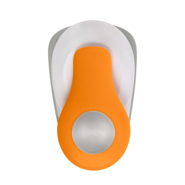 Fiskars Punch Lever 2 inch Circle, a compact craft tool for easy, mess-free circle cutting with lever action and confetti catcher.