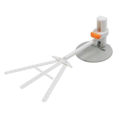 Fiskars Flat Align Tool for precise vinyl placement with adjustable bar, stable base, and easy vinyl removal features.