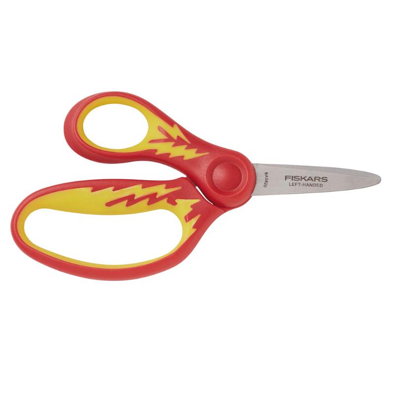 Fiskars Kids Scissors in assorted colors, 5-inch blunt tip for safety, perfect for preschoolers' arts and crafts.