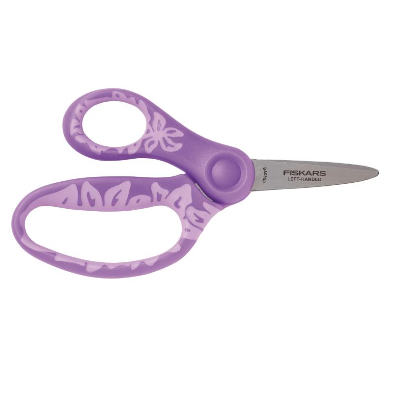 Fiskars Kids Scissors Pointed 5 Inch Left Hand Assorted Colours