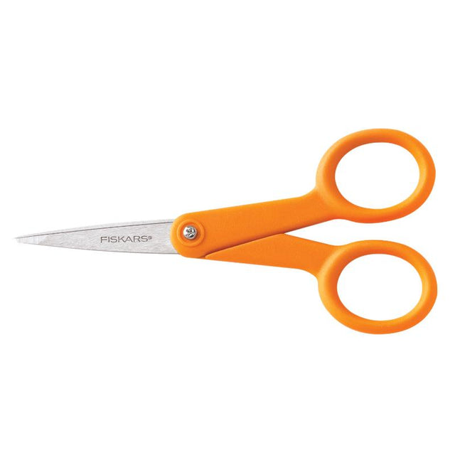 Fiskars 5" Micro Tip Scissors, ultra-sharp for precise cutting, ideal for crafting, scrapbooking, and detailed projects.