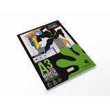 Artgecko Pro Marker Sketchpad A3 with 30 sheets of 250gsm white paper, ideal for markers, pens, and watercolor.