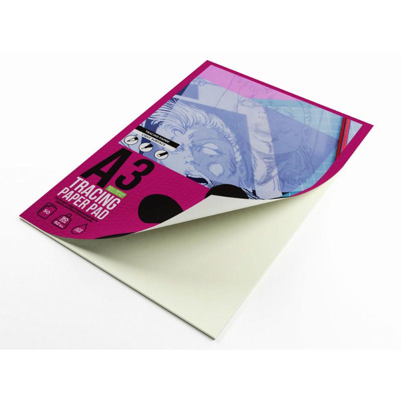 ArtGecko Pro Tracing Pad A3 50 Sheets 90gsm Light Surface Paper