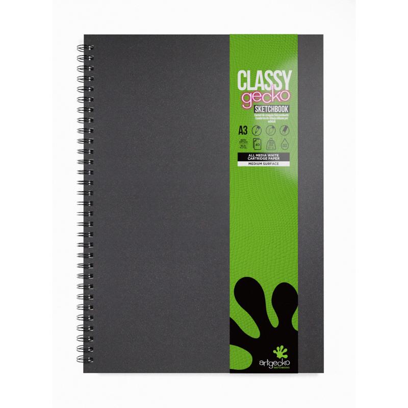 Artgecko Classy Sketchbook A3 80 Pages 40 Sheets 150gsm White Paper