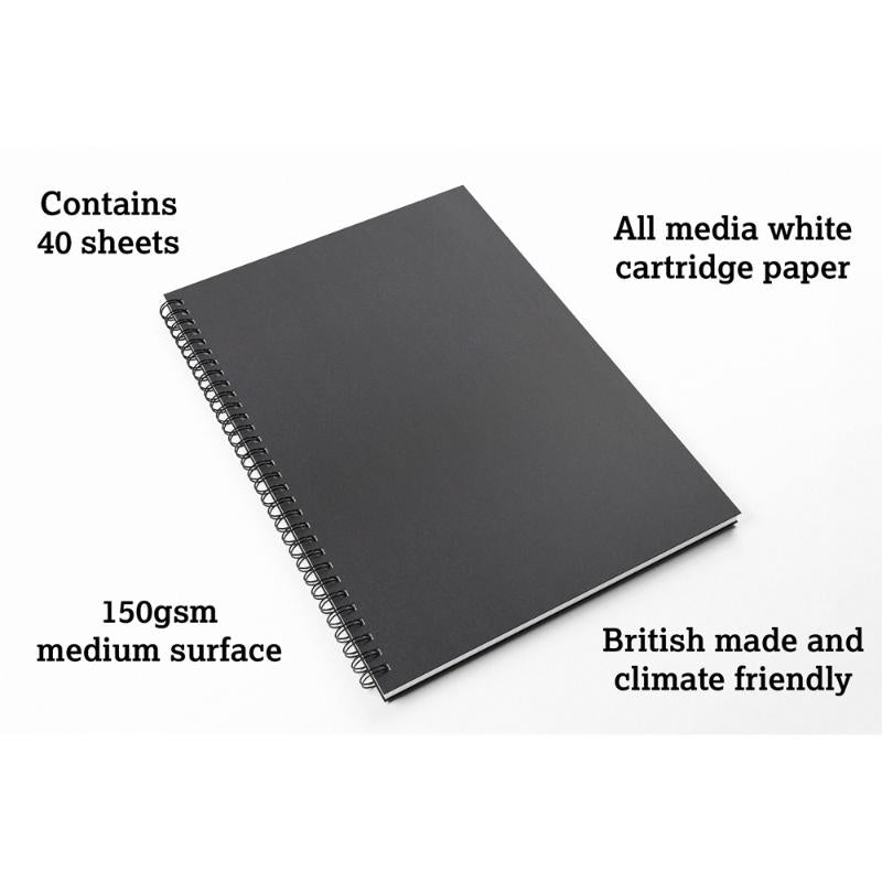 Artgecko Classy Sketchbook A3 80 Pages 40 Sheets 150gsm White Paper