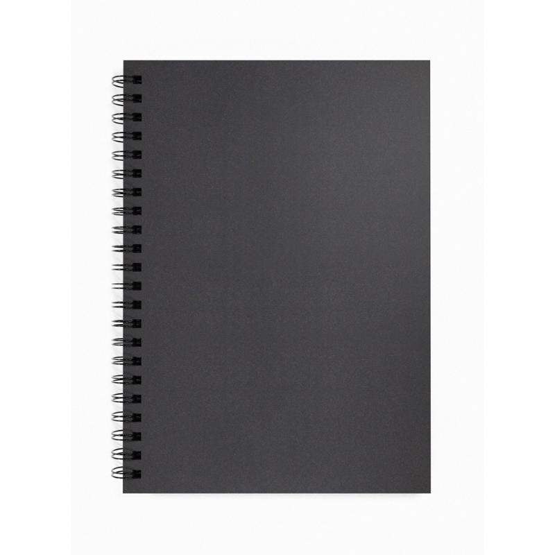 Artgecko Shady Sketchbook A4 80 Pages 40 Sheets 200gsm Black Toned Card