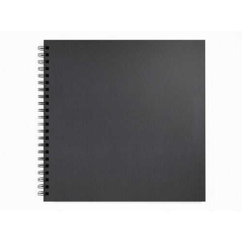 Artgecko Shady Sketchbook 300mm Square 80 Pages 40 Sheets 200gsm Black Toned Card