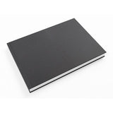 Artgecko Classy Sketchbook in A6 landscape with 92 pages of 150gsm acid-free paper, featuring a durable black cover.