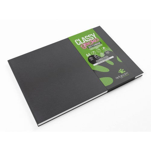 Artgecko Classy Sketchbook Casebound A4 Landscape 92 Pages 46 Sheets 150gsm White Paper