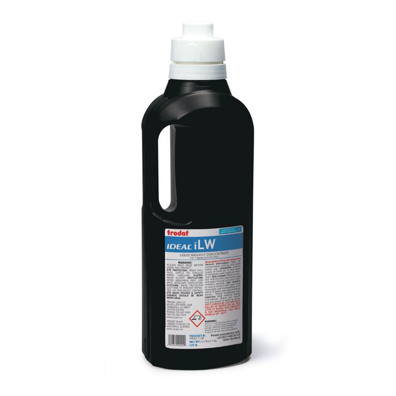 Ideal ILW 1kg Liquid Wash Concentrate for effective photopolymer plate cleaning, suitable for manual and automatic systems.