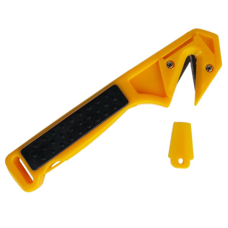 Keen Safety Carton Opener Cutter with concealed blade, ergonomic handle, and compact design for safe, efficient package opening.