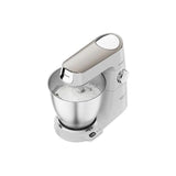 Kenwood Titanium Chef Baker XL Stand Mixer in white, featuring a 1200W motor, LightLift head, and integrated EasyWeigh scales.