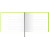 Contemporary guest book with micro texture cover, 127 warm white pages, and ribbon marker, perfect for events and memories.