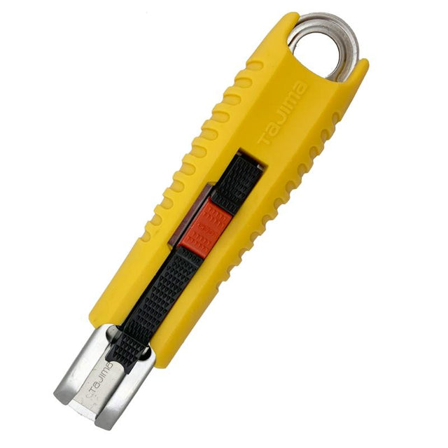 Tajima LC959 Auto-Retract Safety Knife with safety features, auto-blade retraction, and switchable blade orientation.