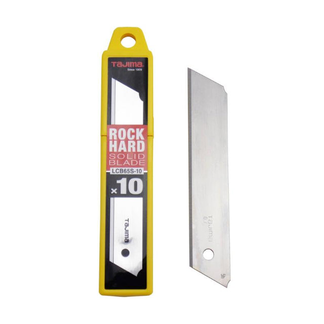 Ultra-sharp Tajima LCB65 solid blades in a moisture-resistant case, perfect for heavy-duty cutting and scraping tasks.