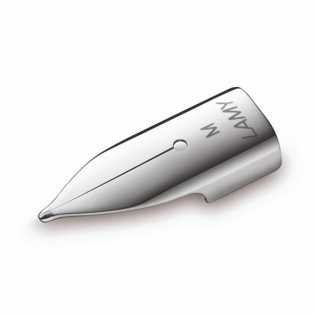 Lamy Z53 Aion Fine nib in polished stainless steel, designed for smooth, precise writing with a uniquely curved contour.