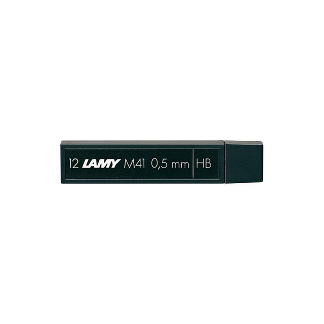 Lamy M41 0.5mm HB pencil leads, 12-pack, designed for smooth, precise writing in Lamy mechanical pencils.