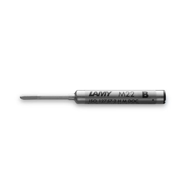 Lamy M22 Medium Black refill for smooth, waterproof ink in Lamy ballpoint pens, elevating your writing experience.