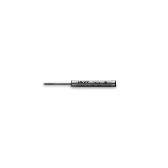 Lamy Refill M22 Fine Black: premium waterproof ballpoint refill for LAMY pens, ensuring smooth, precise writing.