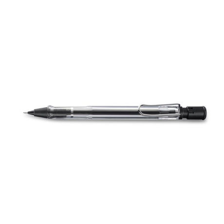 Lamy Safari Mechanical Pencil Vista (112) features a transparent body, ergonomic grip, 0.5mm lead, and a built-in eraser.