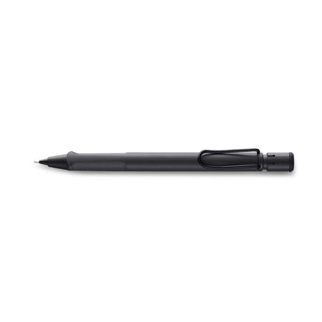 Lamy Safari Mechanical Pencil in Charcoal, featuring ergonomic grip, 0.5mm precision lead, and built-in eraser.