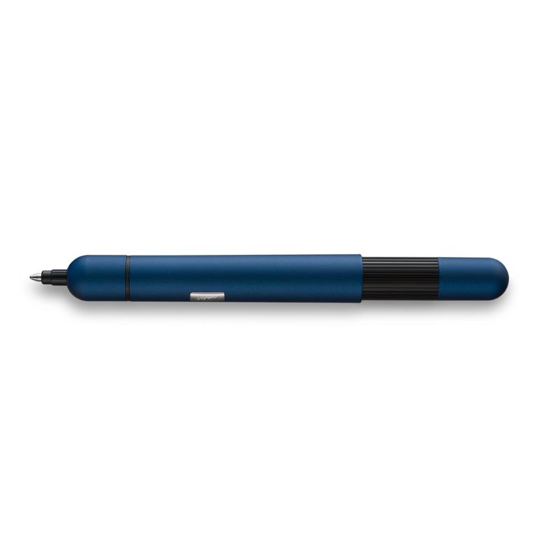 Compact Lamy Pico Ballpoint in high-gloss imperial blue, featuring a double mechanism for effortless size transformation.