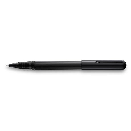 Lamy Imporium Rollerball Black (392) featuring a sleek titanium body, smooth cap, and polished clip for elegant writing.