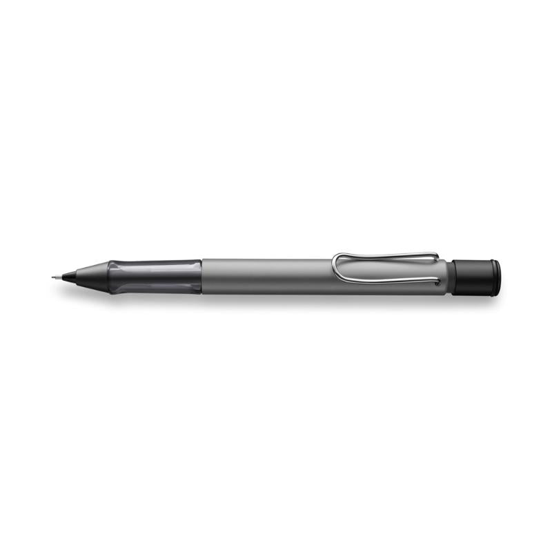 Sleek Lamy Al-Star Graphite Mechanical Pencil with ergonomic grip, durable aluminum body, and built-in eraser.