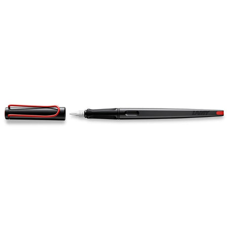 Lamy Joy Fountain Pen featuring a 1.9mm calligraphy nib, ergonomic design, and polished steel for elegant writing.