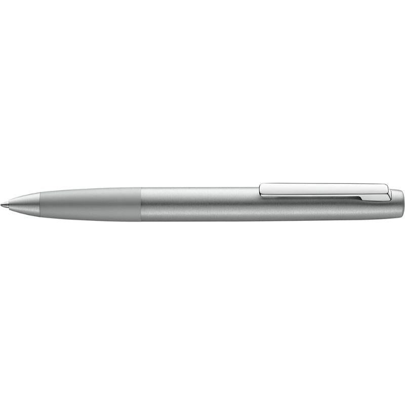 Lamy Aion Ballpen in Olive/Silver features a sleek aluminum body, twist-action mechanism, and polished clip for stylish writing.