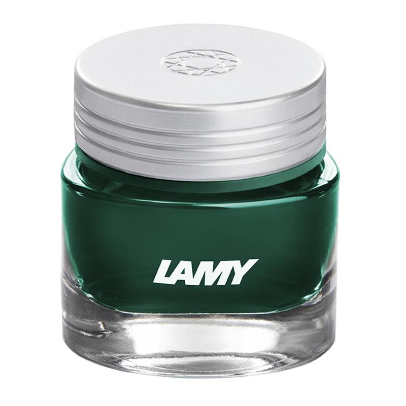 Lamy Ink T53 420 Peridot Dark Green, a 30ml bottle of vibrant, luxurious dark green ink for smooth writing and artistry.