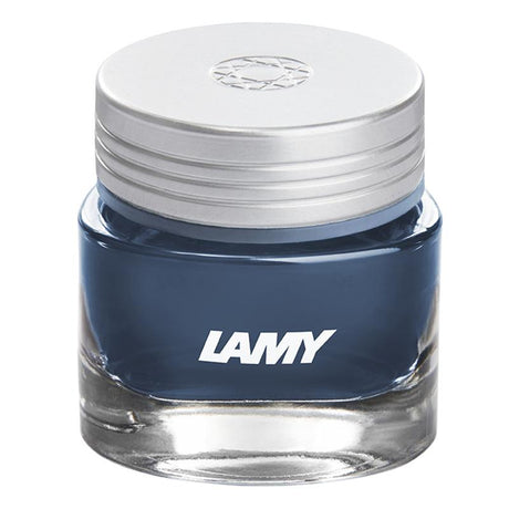 Lamy Ink T53 380 Benitoite Blue-Black 30ml bottle with a deep blue-black hue, perfect for elegant writing and creative expression.