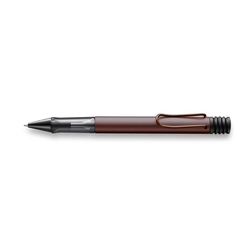 Lamy Lx Ballpoint Pen in Marron features a bronze anodised finish, ergonomic grip, and elegant palladium details.