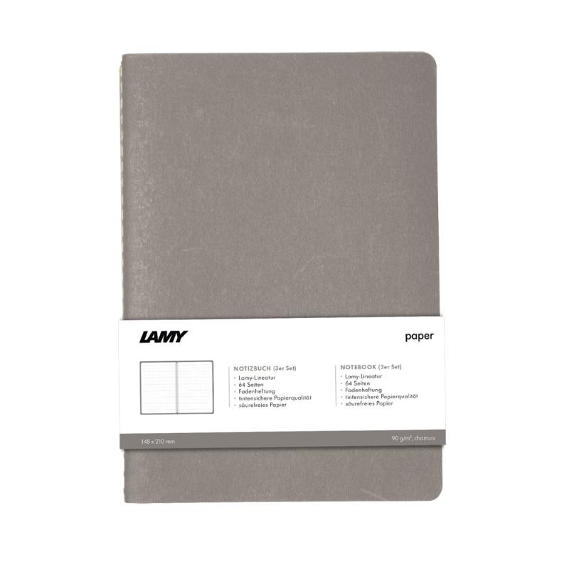 Lamy Cahier Notebook A5 Grey Pack 3