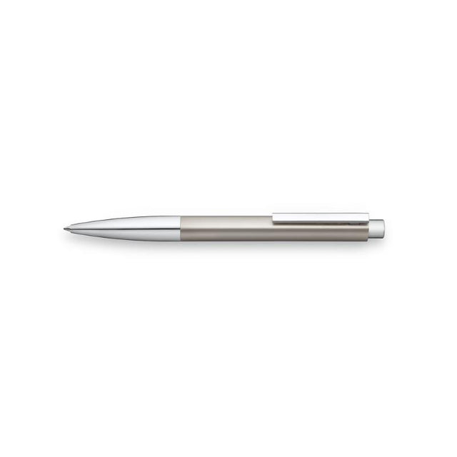 Elegant Lamy Ideos Ballpen Palladium (270) featuring a unique teardrop design, smooth writing, and luxurious palladium finish.