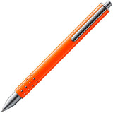 Lamy Swift Rollerball in Neon Orange, featuring a capless design and smooth ink flow for an elegant writing experience.