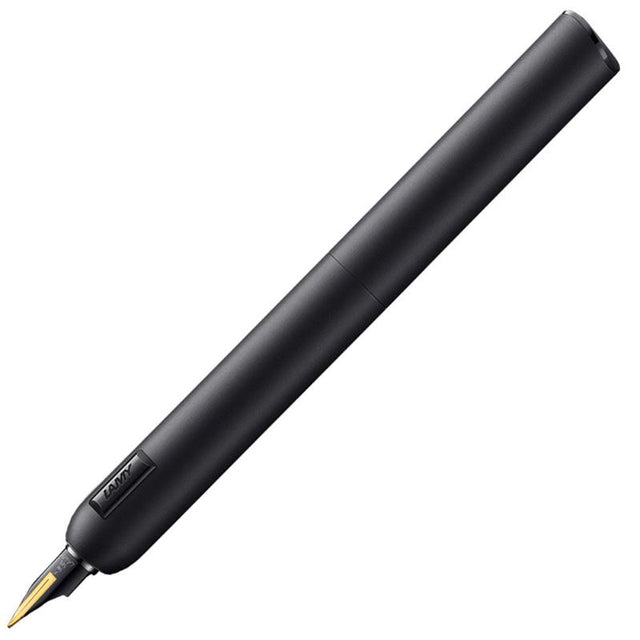 Lamy Dialog cc Fountain Pen in matte black with extra fine nib, featuring a twist mechanism and elegant gift packaging.