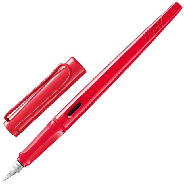 Lamy Joy Calligraphy Pen in vibrant strawberry, featuring a 1.5mm italic nib for elegant, personalized writing.