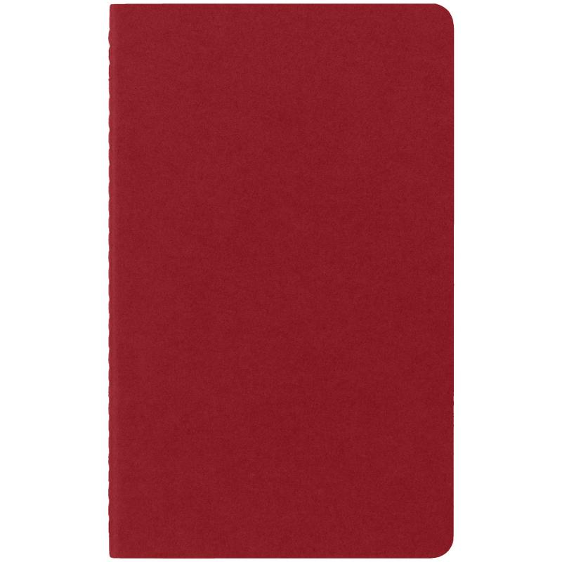 Moleskine Cahier Journals Large Cranberry Red Plain Pack 3