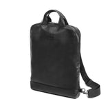 Moleskine Classic Device Bag in Vert Black with adjustable straps, pockets, and organizer for devices up to 15 inches.