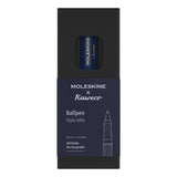 Moleskine Kaweco Ballpoint pen in blue, featuring a smooth 1.0mm nib for elegant note-taking and sketching.