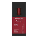 Moleskine Kaweco Ballpoint 1.0mm Red pen, stylish and functional, ideal for writing, sketching, and gifting.